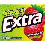 Extra Gum 15 Stick Sours Strawberry