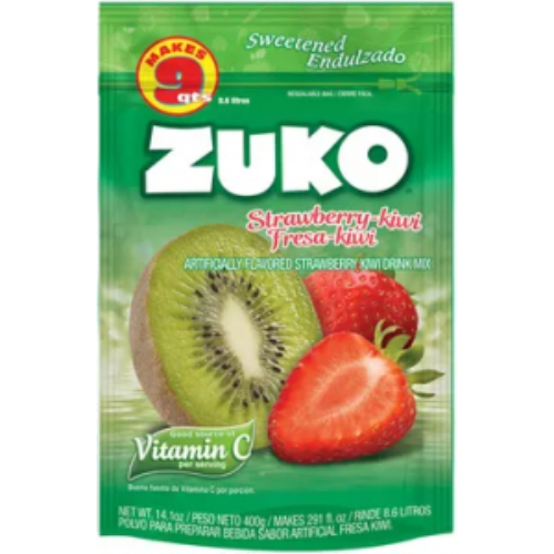 zukostrawbkii.jpg Zuko Strawberry Kiwi Mix 14.1oz - Image 1