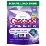 Cascade Platinum Dishwasher Detergent Fresh Scent 19ct